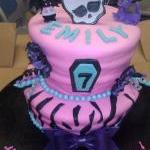 Fondant Monster High Inspired Cake Topper Set (4..