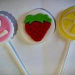 12 Fruit Cupcake Toppers