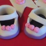 Baby Girl Shoe Cake Toppers