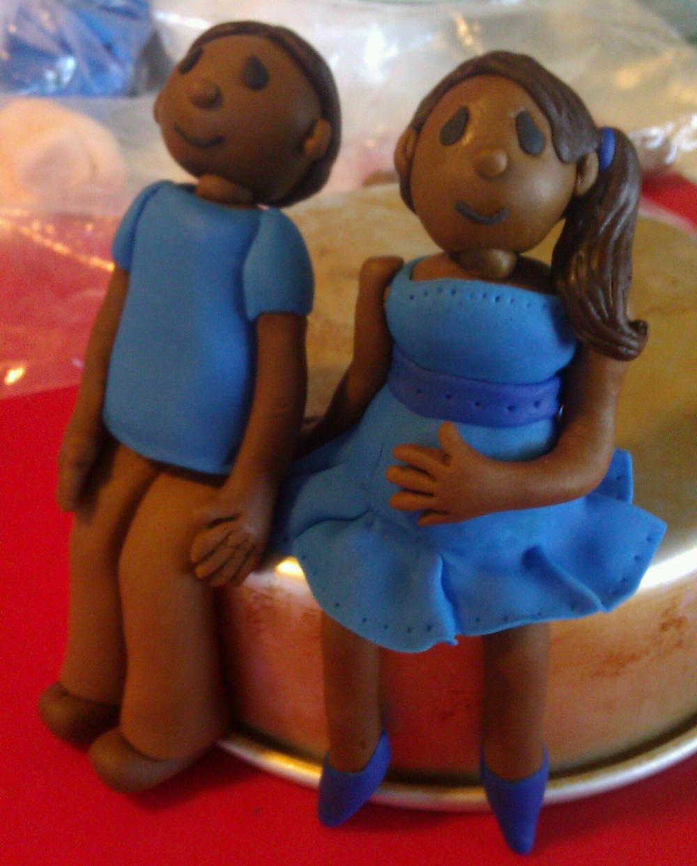 Mommy & Daddy To Be Cake Toppers