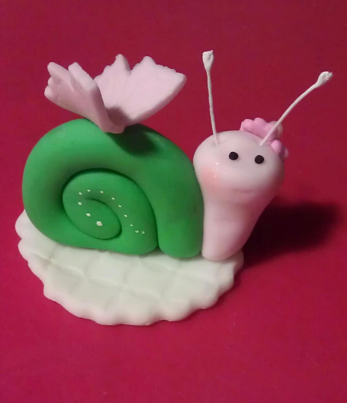 12 Snail Cupcake Toppers